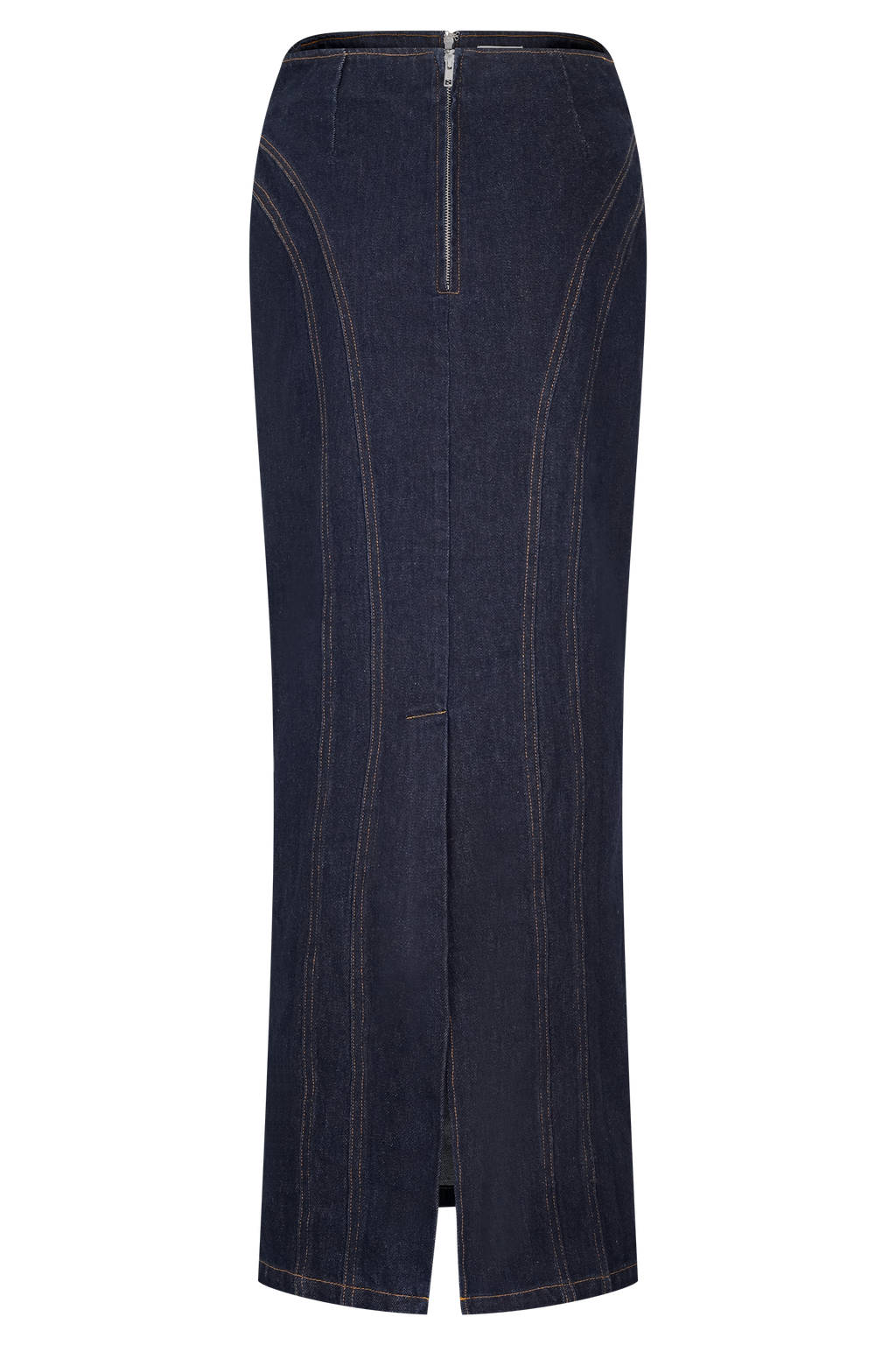Alma Denim Maxi Skirt - Indigo Blue